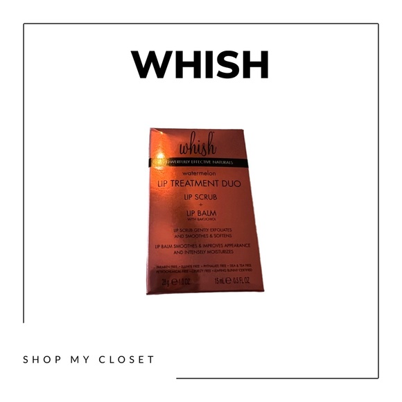 NWOT WHISH LIP DUO - Watermelon Lip Scrub and Lip Balm - Picture 1 of 4